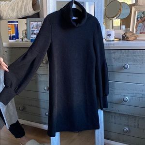 Turtleneck Ribbed sweater dress